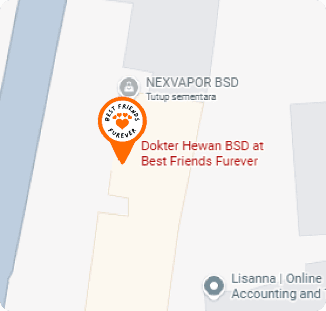 Map location of BEST FRIENDS FUREVER TabeSpots